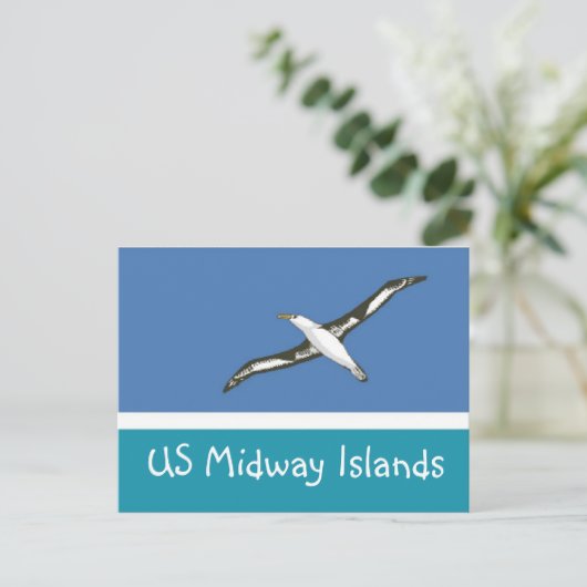 US Midway Islands vlag Briefkaart (Staand voorkant)