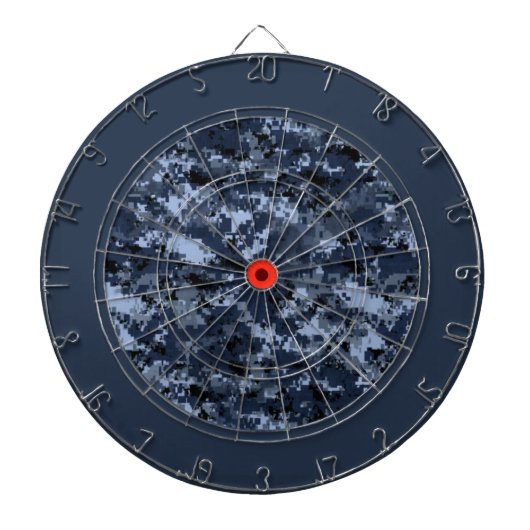 US Militair Blauw Camouflage Dart Board Dartbord (Voorkant)