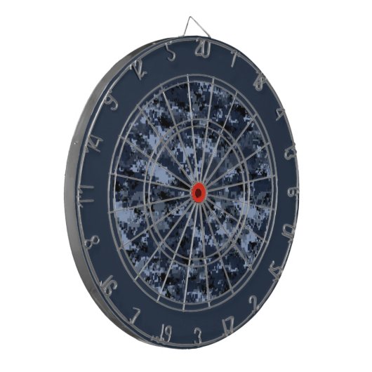 US Militair Blauw Camouflage Dart Board Dartbord (Voorkant Links)