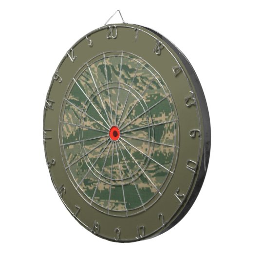 US Militair Groen Camouflage Dart Board Dartbord (Voorkant Rechts)