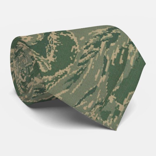 US Militair Groen Camouflage Man Stropdas (Opgerold)