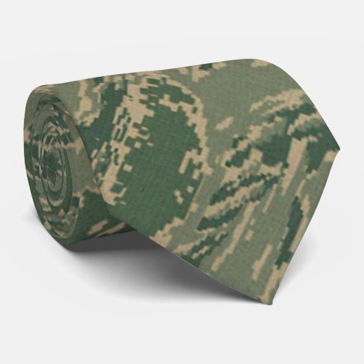 US Militair Groen Camouflage Man Stropdas (Opgerold)
