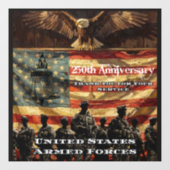 US-militair personeel Raamsticker (Vel)
