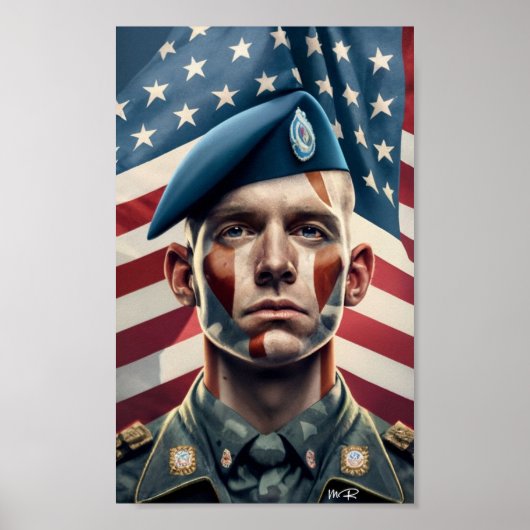 US Militair voor Veteranendag 2023 Poster (Voorkant)