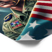 US Militair voor Veteranendag 2023 Poster (Hoek)