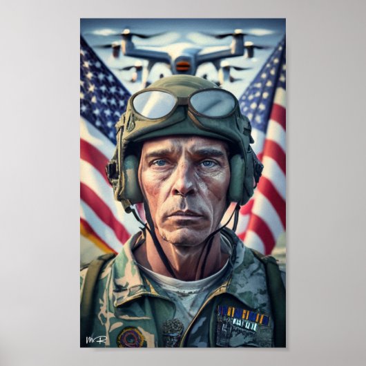 US Militair voor Veteranendag 2023 Poster (Voorkant)