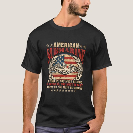US Militaire onderzeeboot Gift for a Veteran Subma T-shirt (Voorkant)