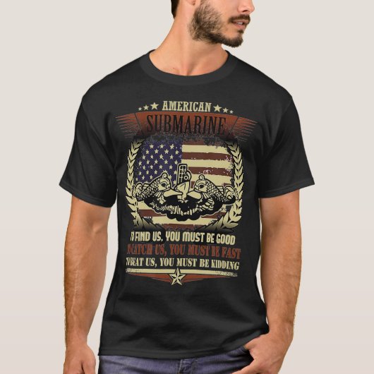 US Militaire onderzeeboot Gift for a Veteran T-shirt (Voorkant)