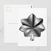 US Militaire Rank - Luitenant-kolonel Briefkaart (Voorkant / Achterkant)