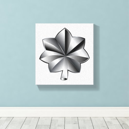US Militaire Rank - Luitenant-kolonel Canvas Afdruk (Insitu (Houten vloer))