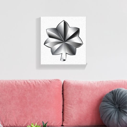 US Militaire Rank - Luitenant-kolonel Canvas Afdruk (Insitu (Woonkamer))