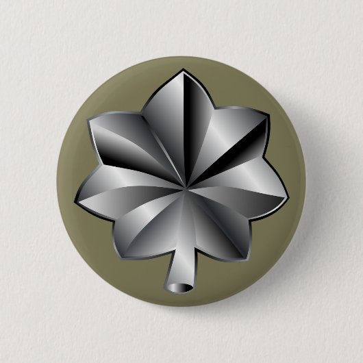 US Militaire Rank - Luitenant-kolonel Ronde Button 5,7 Cm (Voorkant)