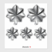 US Militaire Rank - Luitenant-kolonel Sticker (Vel)