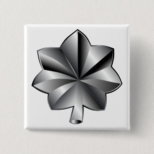 US Militaire Rank - Luitenant-kolonel Vierkante Button 5,1 Cm