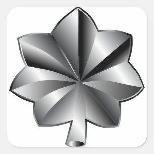 US Militaire Rank - Luitenant-kolonel Vierkante Sticker