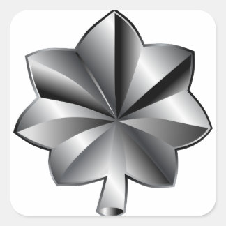 US Militaire Rank - Luitenant-kolonel Vierkante Sticker