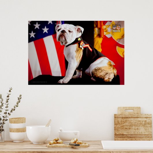 US MILITAIRE SERVICE DOG POSTER (Keuken)