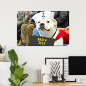 US MILITAIRE SERVICE DOG POSTER (Thuiskantoor)