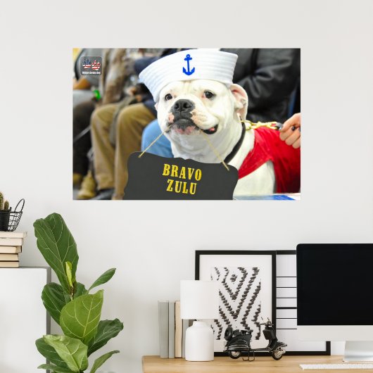 US MILITAIRE SERVICE DOG POSTER (Thuiskantoor)