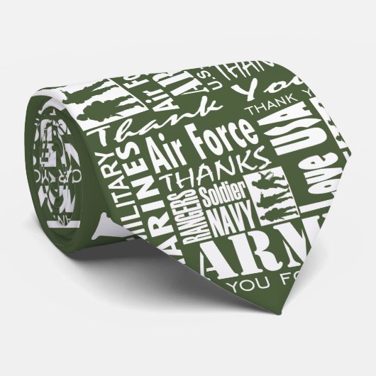 US Militaire | Stropdas (Opgerold)