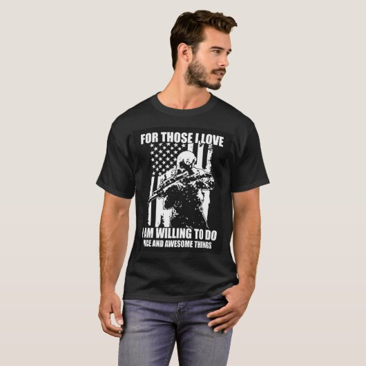 US Militaire T-shirt (Voorkant volledig)