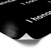 US Militaire VETERAN Creed Perfect Poster (Hoek)