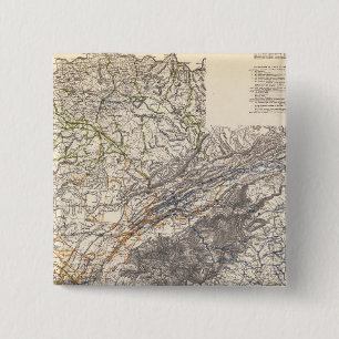 US Militaire Vierkante Button 5,1 Cm