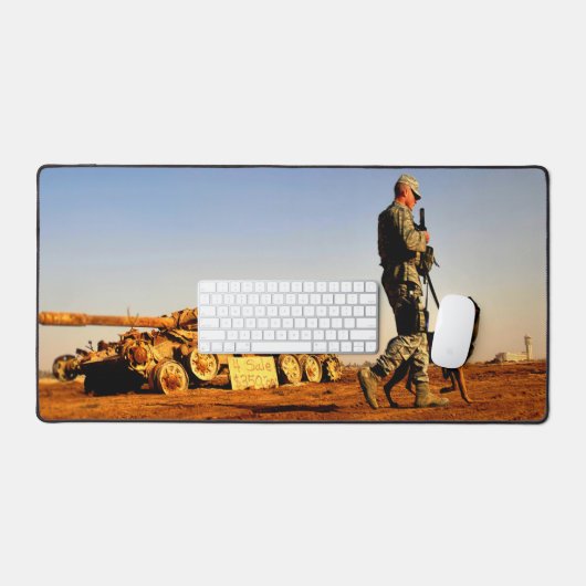 US MILITAIRE WERKDOG BUREAUMAT (Keyboard & Muis)