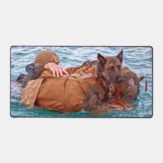 US MILITAIRE WERKDOG BUREAUMAT (Voorkant)