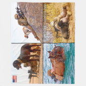 US MILITAIRE WERKDOG FLEECE DEKEN (Voorkant)