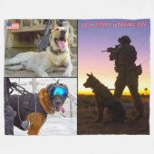 US MILITAIRE WERKDOG FLEECE DEKEN (Voorkant (Horizontaal))