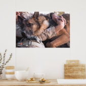 US MILITAIRE WERKDOG POSTER (Keuken)