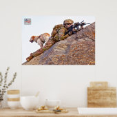 US MILITAIRE WERKDOG POSTER (Keuken)