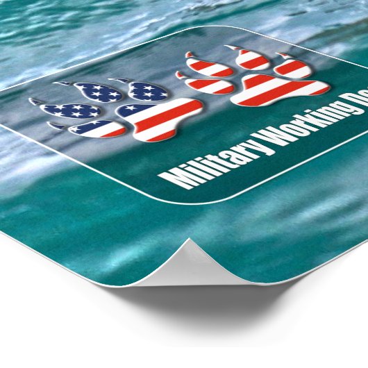 US MILITAIRE WERKDOG POSTER (Hoek)