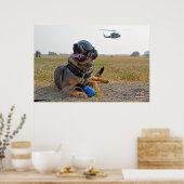 US MILITAIRE WERKDOG POSTER (Keuken)