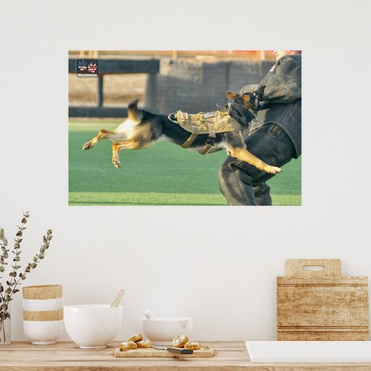 US MILITAIRE WERKDOG POSTER (Keuken)