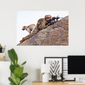 US MILITAIRE WERKDOG POSTER (Thuiskantoor)