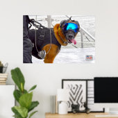 US MILITAIRE WERKDOG POSTER (Thuiskantoor)