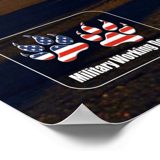 US MILITAIRE WERKDOG POSTER (Hoek)