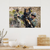 US MILITAIRE WERKDOG POSTER (Keuken)