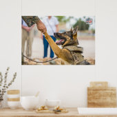 US MILITAIRE WERKDOG POSTER (Keuken)