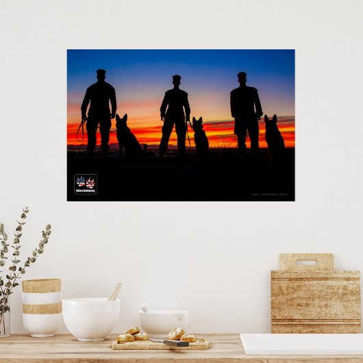 US MILITAIRE WERKDOGS POSTER (Keuken)