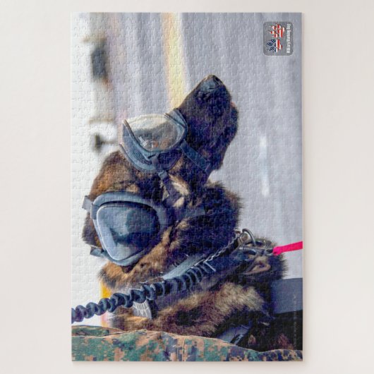 US MILITAIRE WERKENDE HOND (20x30 inch) Legpuzzel (Verticaal)
