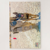 US MILITAIRE WERKENDE HOND (20x30 inch) Legpuzzel (Verticaal)