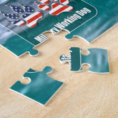 US MILITAIRE WERKENDE HOND (20x30 inch) Legpuzzel (Zijkant)