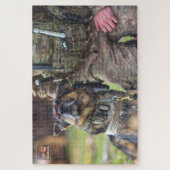 US MILITAIRE WERKENDE HOND (20x30 inch) Legpuzzel (Verticaal)