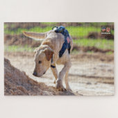 US MILITAIRE WERKENDE HOND (20x30 inch) Legpuzzel (Horizontaal)