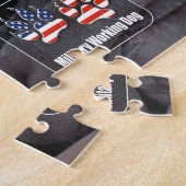 US MILITAIRE WERKENDE HOND (20x30 inch) Legpuzzel (Zijkant)