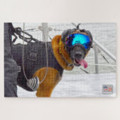 US MILITAIRE WERKENDE HOND (20x30 inch) Legpuzzel (Horizontaal)