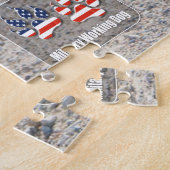 US MILITAIRE WERKENDE HOND (20x30 inch) Legpuzzel (Zijkant)
